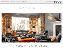 Tablet Screenshot of gr-interiors.com